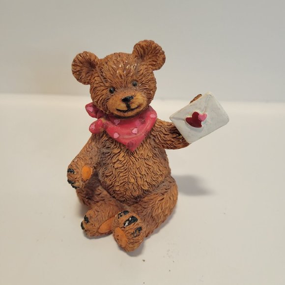 Vintage Teddy Bear Figurines Set of 4 Each about 3" - Picture 2 of 13